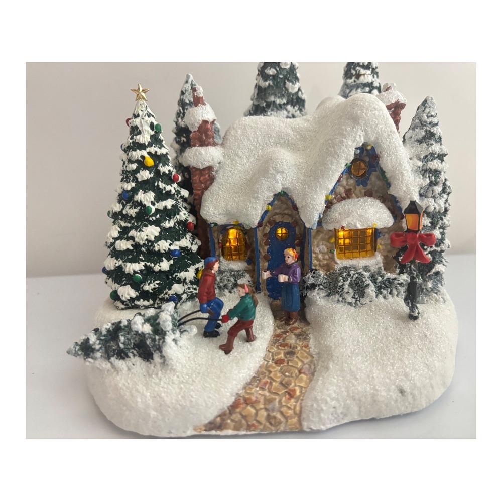 2015 Thomas Kinkade Country Christmas Homecoming Lighted Village Display